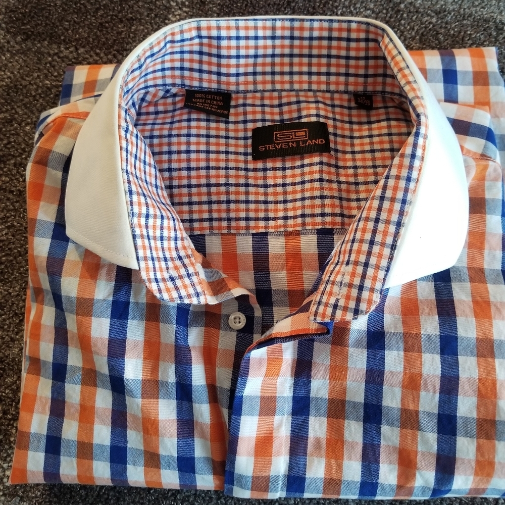 Steven Land Men's Dress Shirt 17/34-35